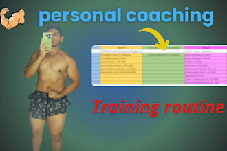 create a training routine and provide personal coaching