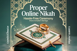 assist you in completing a proper, smooth, and hassle free online nikah ceremony