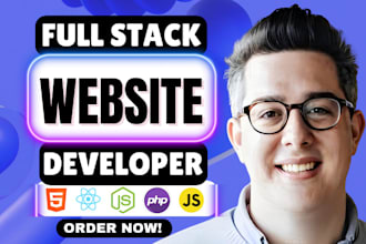 do website development, business website, as full stack developer, mern stack