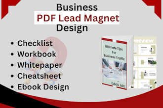 pdf lead magnet ebook design business leads magnet workbook lead generation