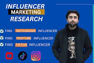 do youtube and instagram influencers research for your nich and email leads