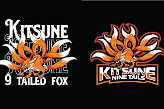design high quality animal fox kitsune logo