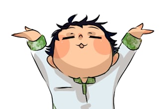 draw anime sticker in chibi