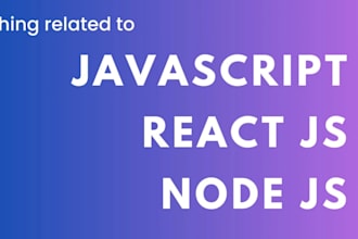 do any java, scala, javascript, angular, react, nodejs task