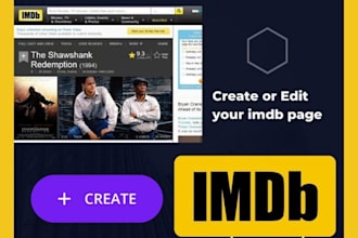 make an imdb edit or create a new imdb page