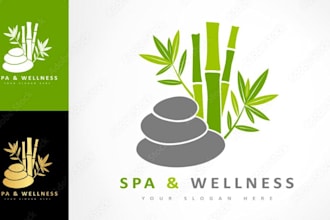 make wellness, chiropractic, spa logo and branding