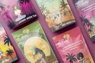 do tea packaging, food packaging and pouch packaging design