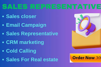 be your professional sales representative to boost sales
