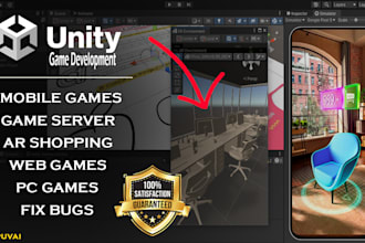 be your unity game developer for mobile ai 3d ar web games