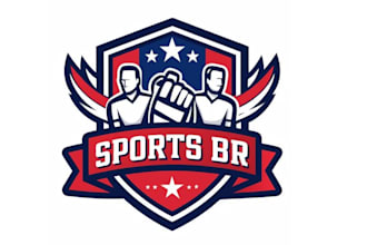 do cool sports logo in shield style for team and clubs