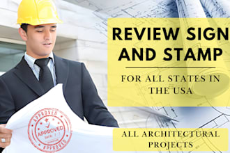 review structural architectural drawing california arizona florida pe stamp