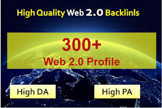 do manual web 2 0 profile seo high da backlink building