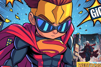 write, ghostwrite a superhero comic book webtoon story anime manga erotic script