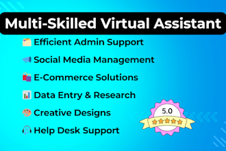be your virtual assistant to manage ecommerce store, admin and social media task