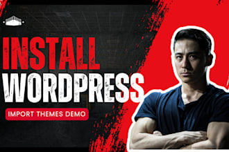 install wordpress theme, import demo, and do customization