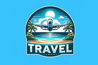 design a premium travel logo for your business