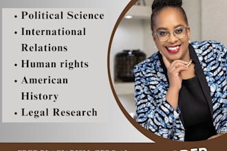 write on legal research, political science, international relations