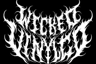 design you a brutal death metal, slamming, deathcore logo