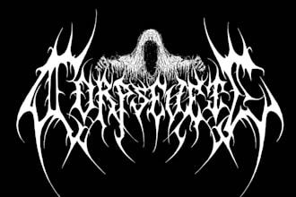 create death, black metal, grindcore, hardcore band logo