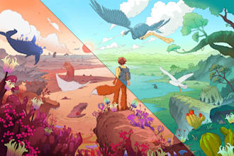 paint board game and card game illustrations