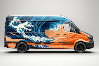 design food truck wrap, car wrap, truck wrap, vehicle warp,
