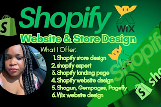 shopify product landing pages shogun gempages pagefly wix website design