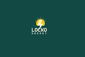 professional minimalist business energy logo design for your brand