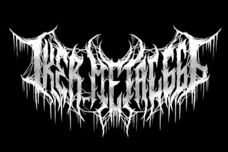 draw and design metal, death metal, slamming and brutal logo for you