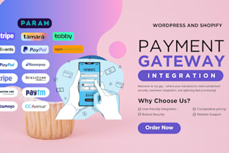 add payment gateway, do payment page modification and edit