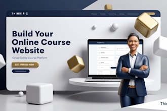 create a stunning thinkific platform for you