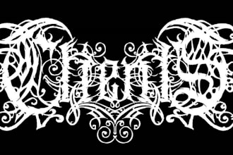 create death metal, black metal, and brutal death metal logo