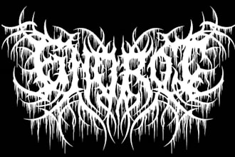 make custom brutal death metal, deathcore logo for your band