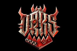 make a warhammer inspired logo