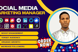 be your social media manager content creation instagram and linkedin marketing