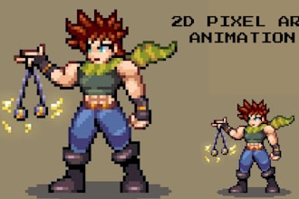 2d pixel art, 2d pixel animation, 2d spritesheet, pngtuber giftuber 2d animation