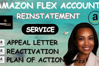 do amazon flex reinstatement appeal letter, plan of action, amazon flex uk
