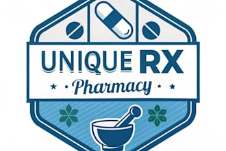 make unique medical pharmacy logo for your business