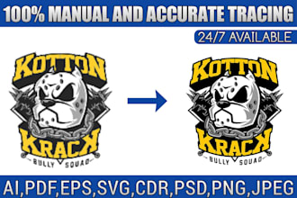 vector tracing, convert logo to vector, raster to vector