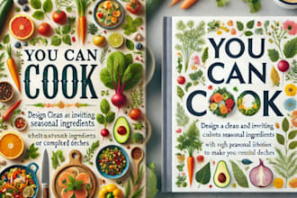design a professional book cover design for you
