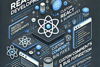build react js custom components and fix bugs
