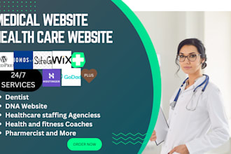 design dna website, medical website, healthcare staffing agency website
