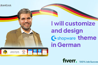 customize and design shopware 6 theme in german