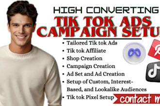 setup tik tok ads campaign, tiktok shop tik tok affiliate marketing manager