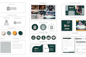 design logo branding kit brand guidelines and brand book for your business