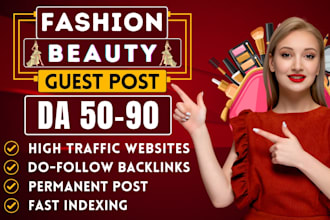 provide high da fashion guest post backlinks