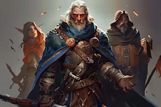 epic dnd character illustrations for your campaign