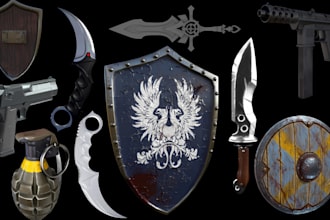 3d mask weapon 3d sword 3d armor knife gun props and cosplay for 3d printing