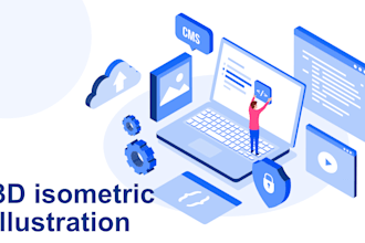 design clean and modern 3d isometric vector illustrations