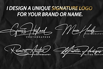 design a personalized signature logo