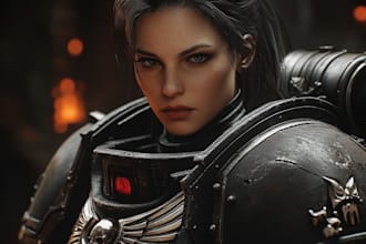 create your warhammer 40k character art for you